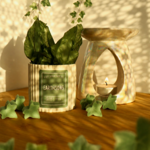 Earthsong handmade soy wax melt with fres rain and green meadow scent